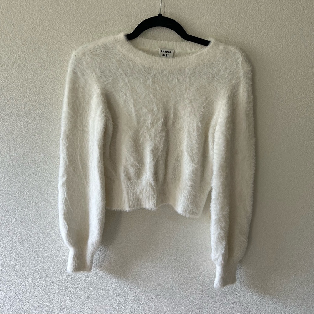 Sunday Best Fuzzy Kitten Sweater